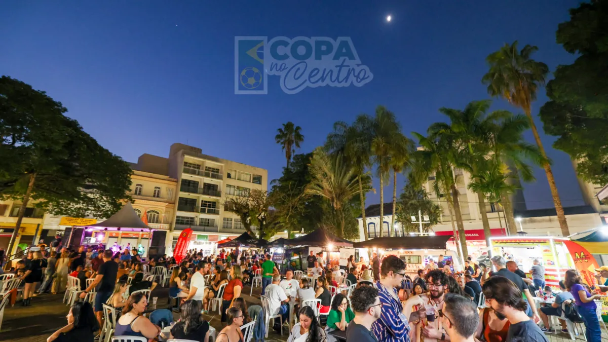 Praça da Matriz recebe telão e atrações para a Copa do Mundo