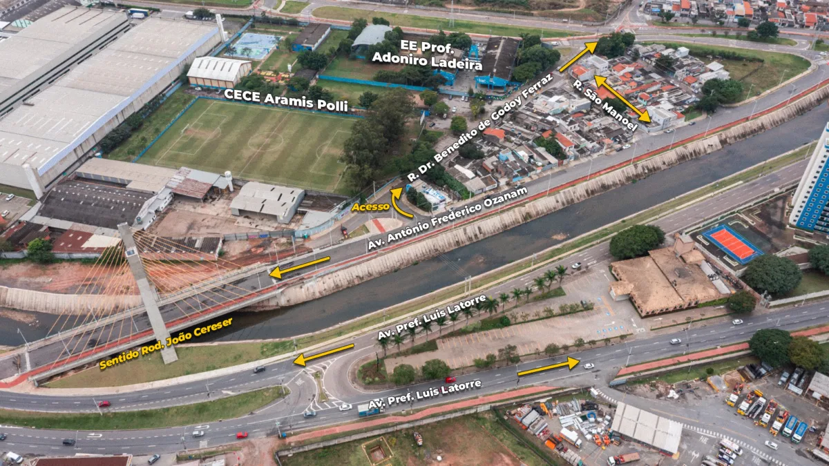 Prolongamento da Avenida Antônio Frederico Ozanam tem trânsito liberado a partir de domingo